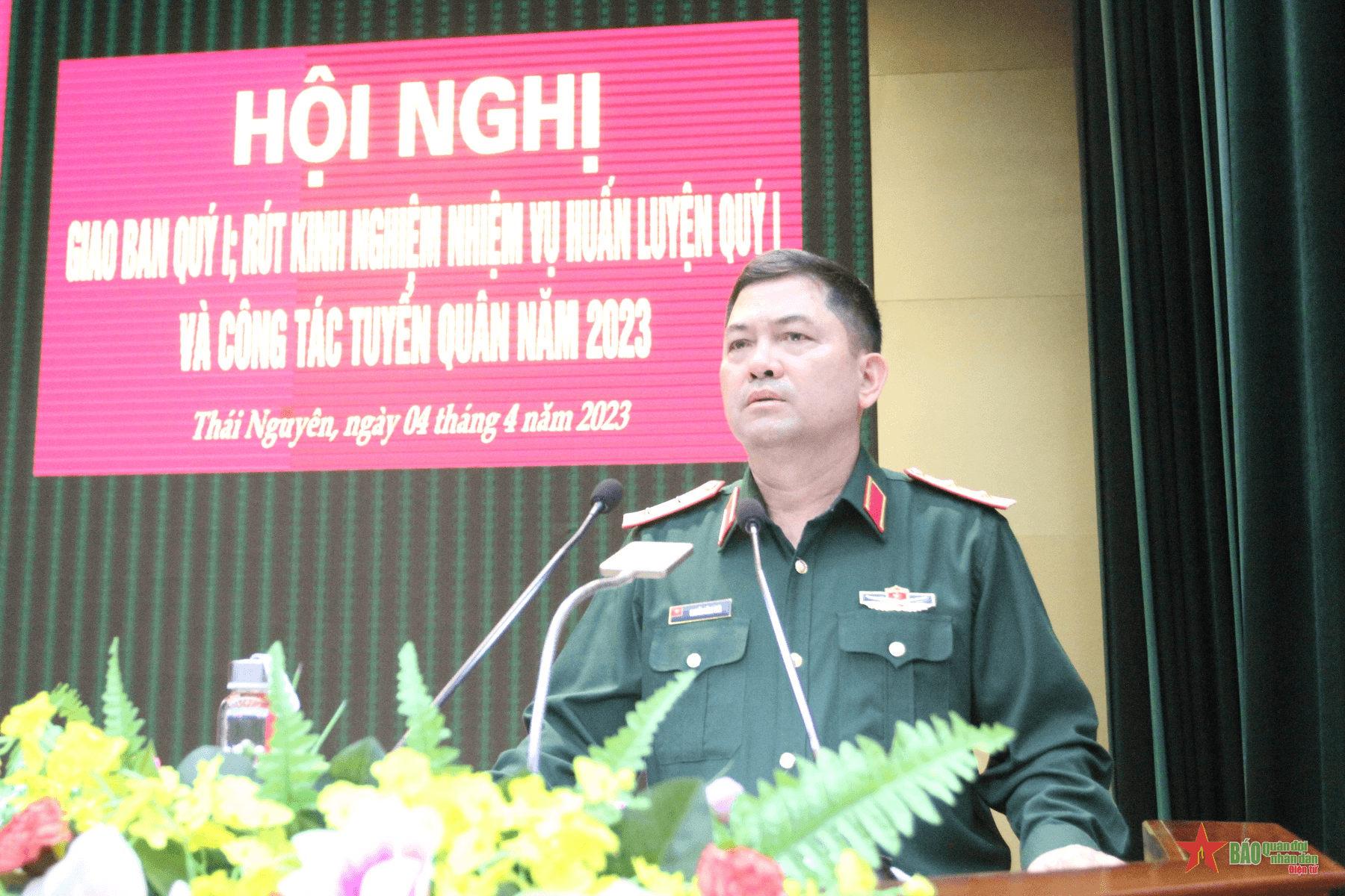 Quân khu 1: Rút kinh nghiệm công tác huấn luyện quý I và công tác tuyển quân năm 2023
