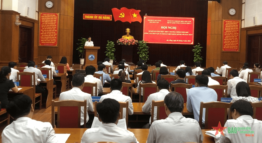 Sơ kết 2 năm phối hợp thực hiện Chương trình công tác dân vận “Cảnh sát biển đồng hành với ngư dân”