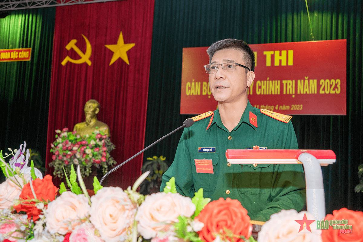 Trường Sĩ quan Đặc công thi cán bộ giảng dạy chính trị năm 2023