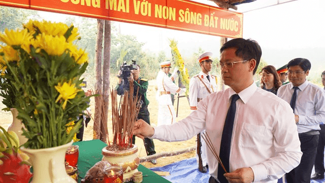 Tri ân cán bộ, chiến sĩ hy sinh khi làm nhiệm vụ tại Nhà máy Thủy điện Rào Trăng 3