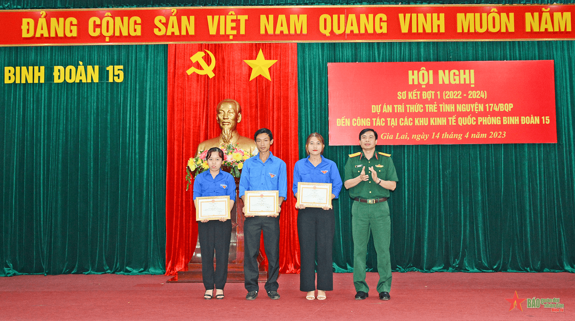Binh đoàn 15 phát huy tốt tinh thần xung kích, sáng tạo của trí thức trẻ tình nguyện
