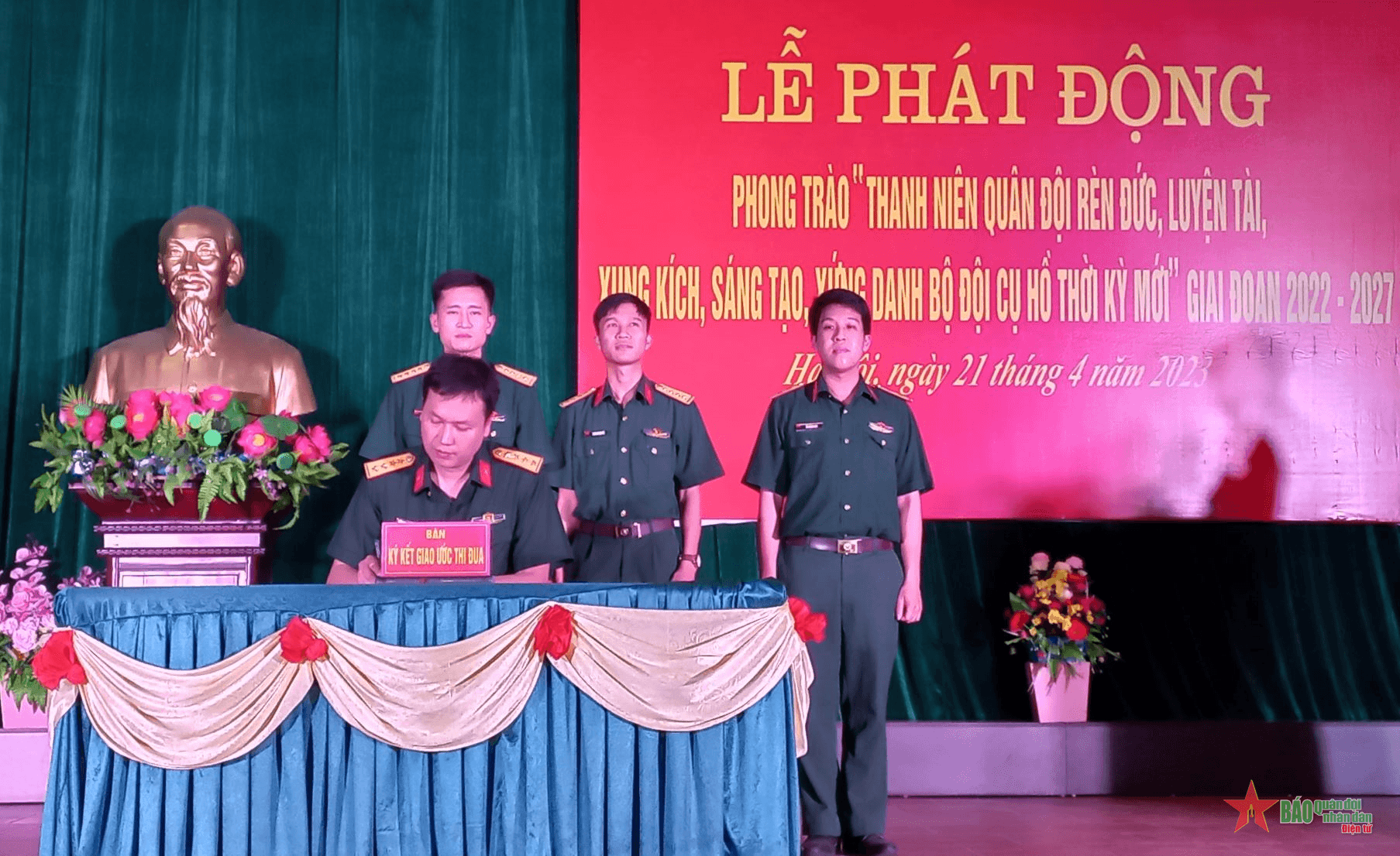 Đoàn cơ sở Trung tâm huấn luyện 334 xác định nhiều chỉ tiêu cụ thể trong phong trào thi đua giai đoạn 2022-2027