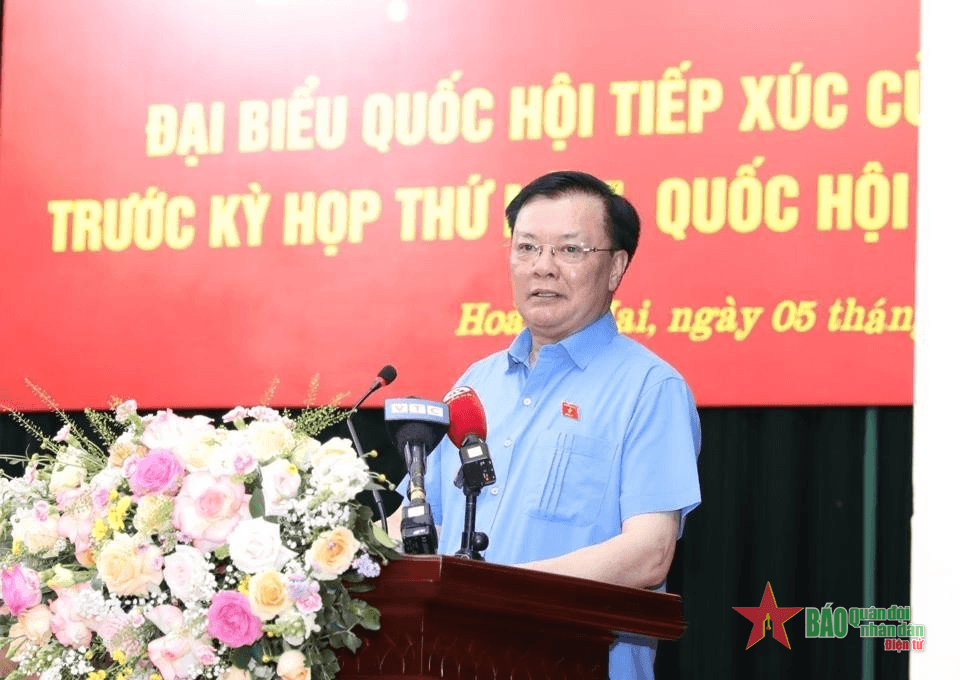 Bí thư Thành ủy Hà Nội Đinh Tiến Dũng: Tăng cường giám sát, giải quyết các vấn đề cử tri quan tâm