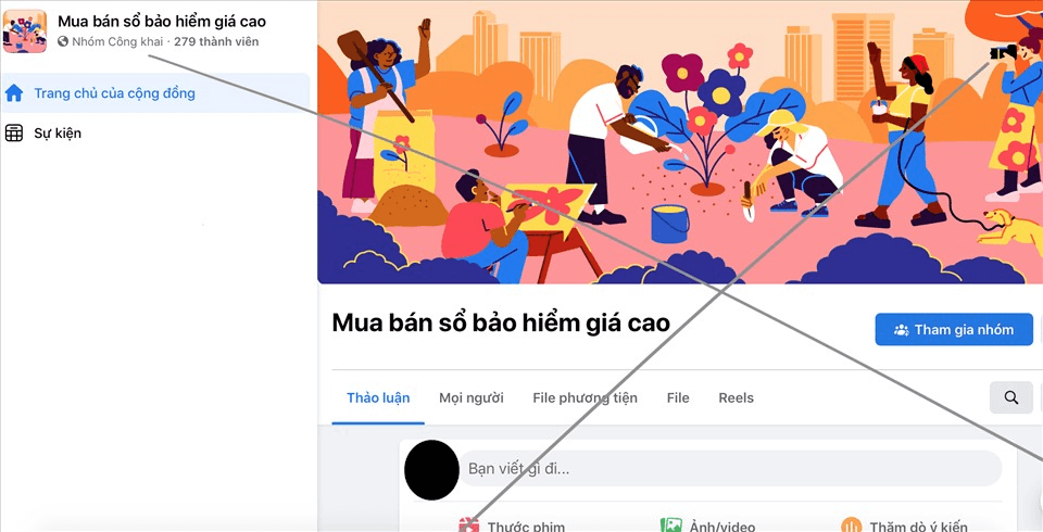 Cảnh giác với hành vi rao mua, bán, cầm cố sổ bảo hiểm xã hội trên mạng xã hội Facebook