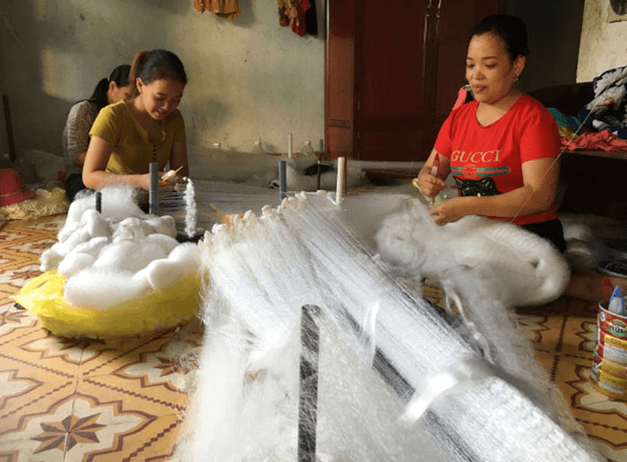 Bền bỉ giữ nghề đan lưới