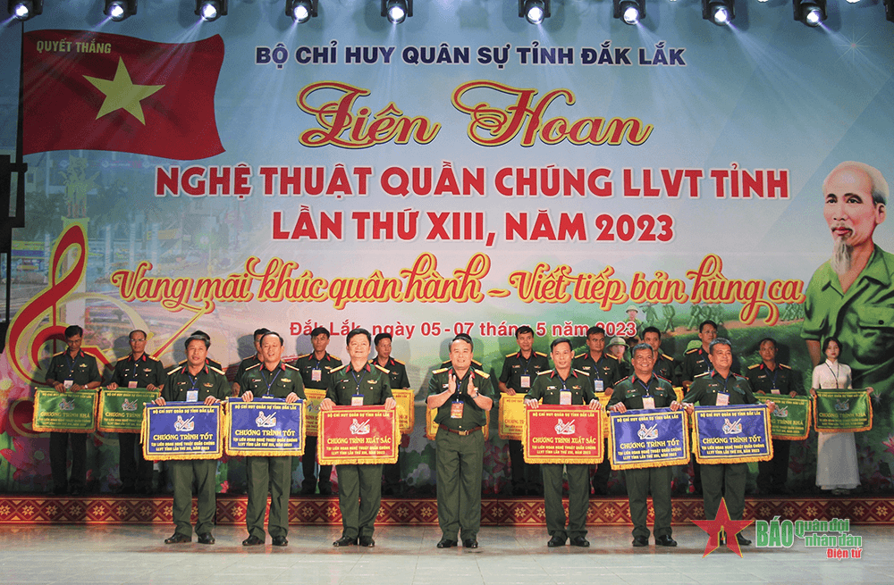 Tỉnh Đắk Lắk: Bế mạc Liên hoan nghệ thuật quần chúng lực lượng vũ trang