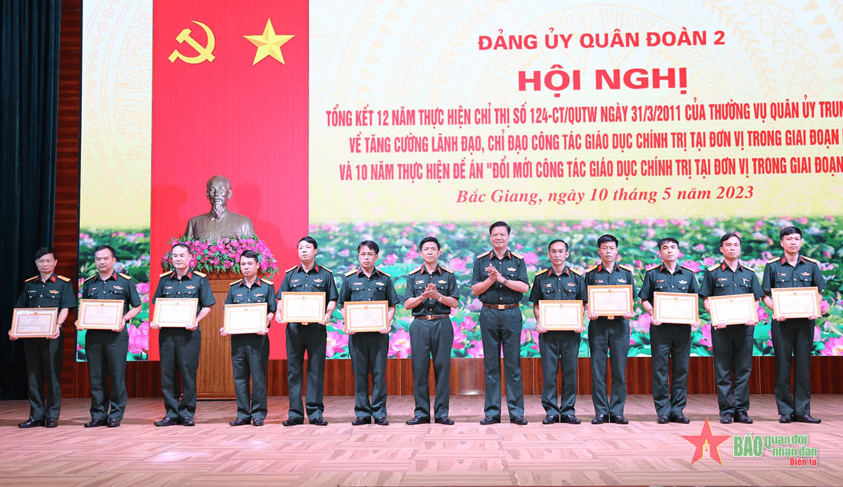 Quân đoàn 2 tổng kết 12 năm thực hiện Chỉ thị số 124 và 10 năm thực hiện Đề án đổi mới công tác giáo dục chính trị