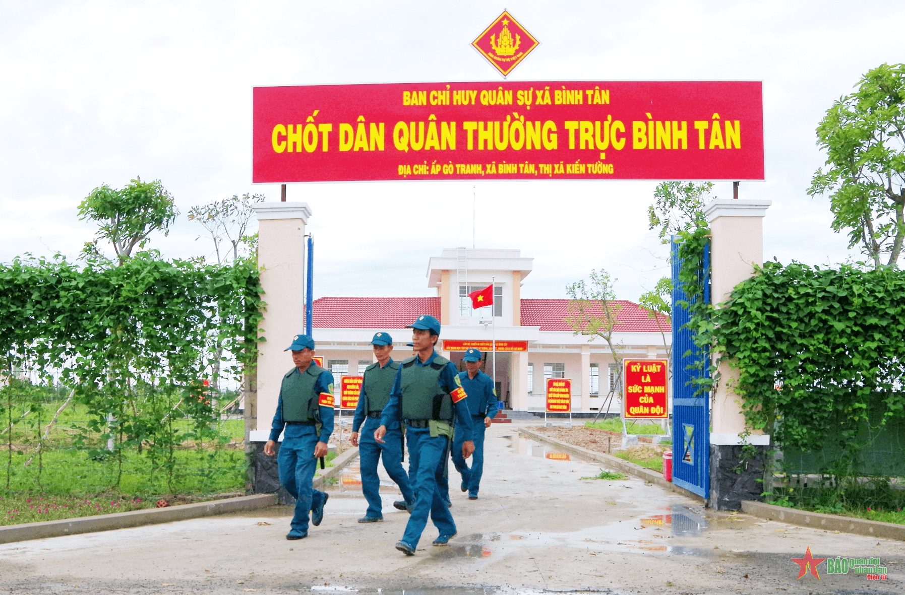 Chốt dân quân thường trực Bình Tân - điểm tựa của nhân dân