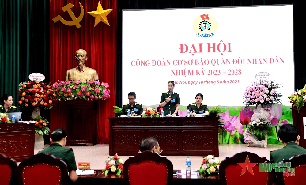 Báo Quân đội nhân dân tổ chức Đại hội công đoàn cơ sở nhiệm kỳ 2023-2028