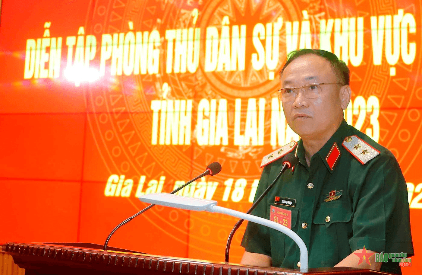 Quân khu 5 khai mạc diễn tập Khu vực phòng thủ tỉnh Gia Lai năm 2023