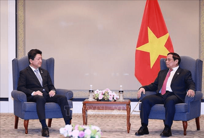 Thủ tướng Phạm Minh Chính tiếp lãnh đạo một số tập đoàn kinh tế lớn của Nhật Bản