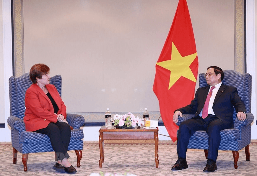 Thủ tướng Phạm Minh Chính tiếp Tổng giám đốc IMF