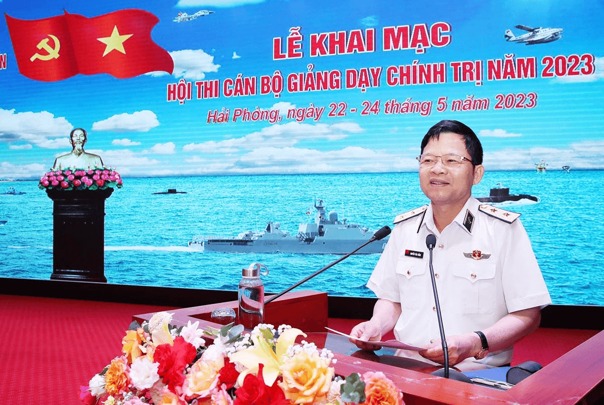Quân chủng Hải quân khai mạc Hội thi cán bộ giảng dạy chính trị