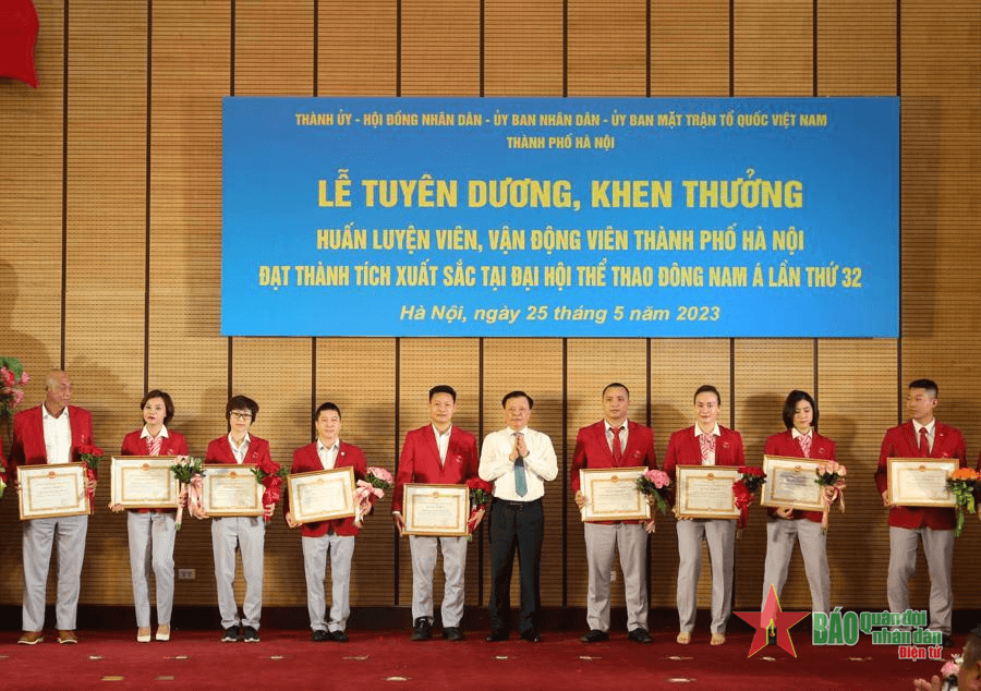 Hà Nội tuyên dương huấn luyện viên, vận động viên đạt thành tích tại SEA Games 32
