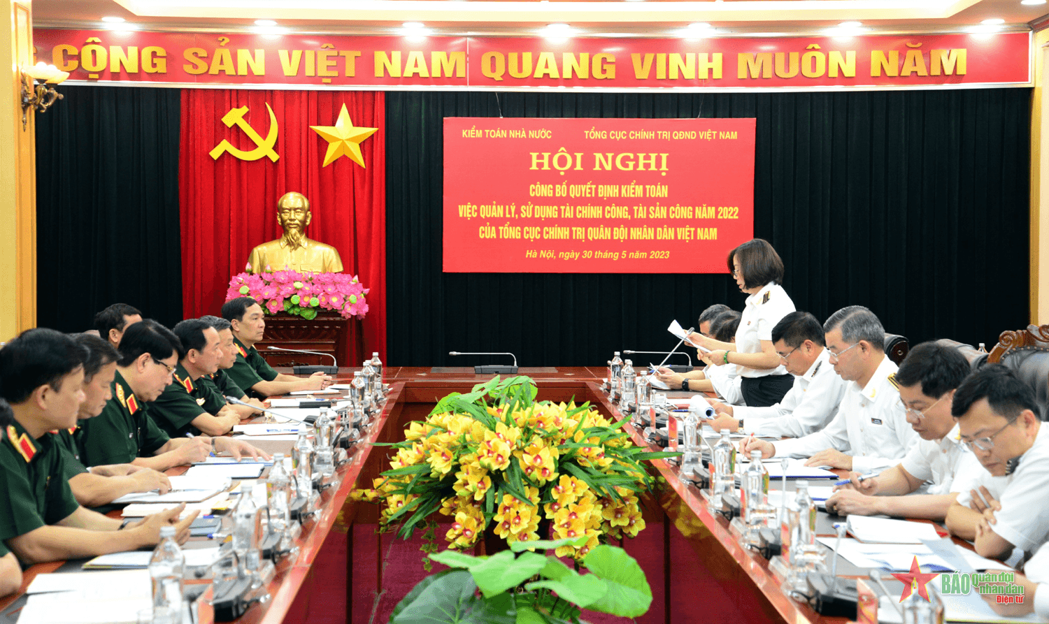 Hội nghị công bố quyết định kiểm toán tại Tổng cục Chính trị Quân đội nhân dân Việt Nam