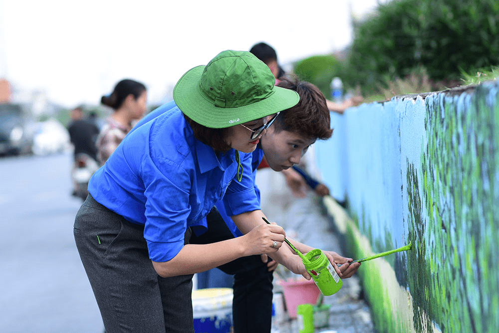 Diện mạo mới của đê Long Biên - Xuân Quan (Hà Nội)