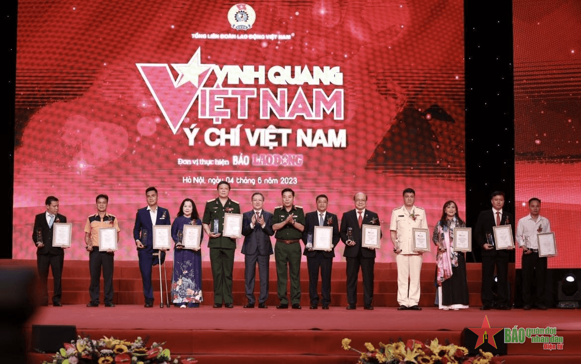 16 tập thể, cá nhân được tôn vinh tại Chương trình Vinh quang Việt Nam 2023

​