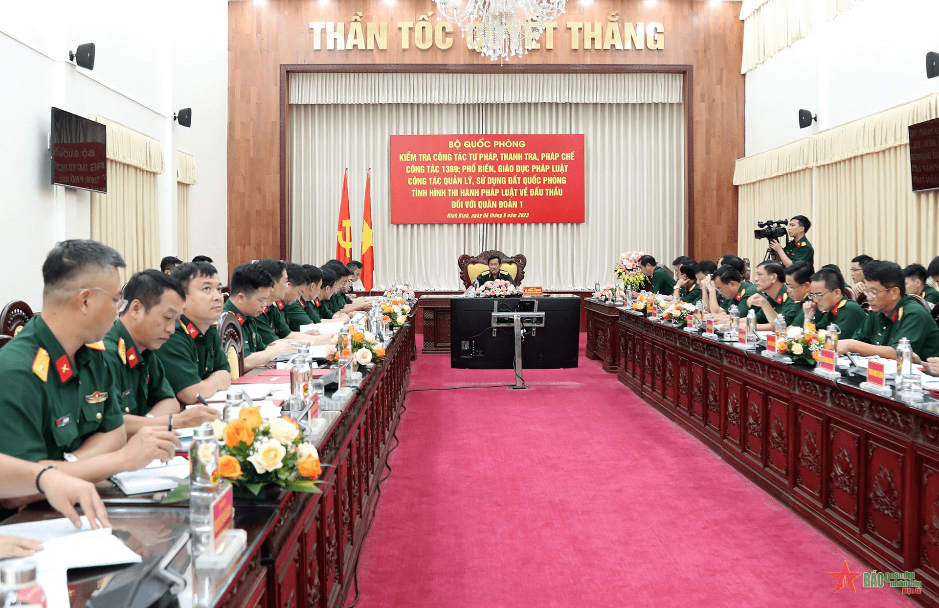 Kiểm tra công tác tư pháp, thanh tra, pháp chế tại Quân đoàn 1