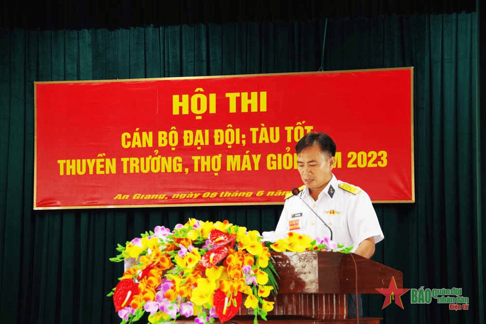Lữ đoàn 962, Quân khu 9: Khai mạc Hội thi cán bộ đại đội, tàu tốt, thuyền trưởng, máy trưởng giỏi năm 2023