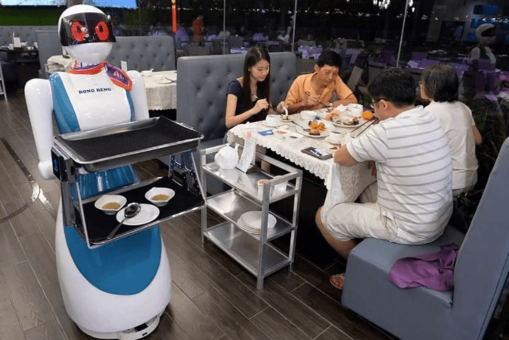 Cảnh tượng thường thấy tại nhiều nhà hàng Singapore