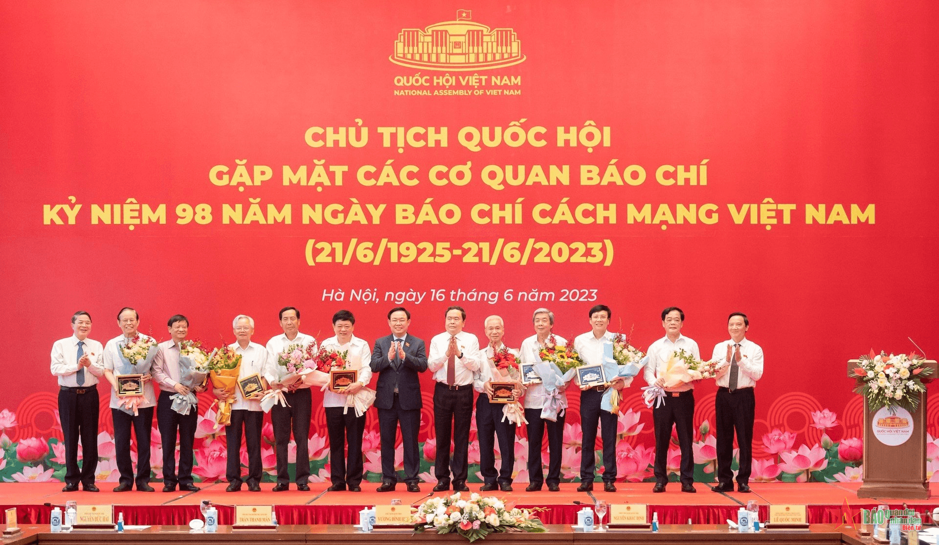 Chủ tịch Quốc hội Vương Đình Huệ: Người làm báo nước nhà vươn tầm hội nhập tự tin, giàu bản sắc