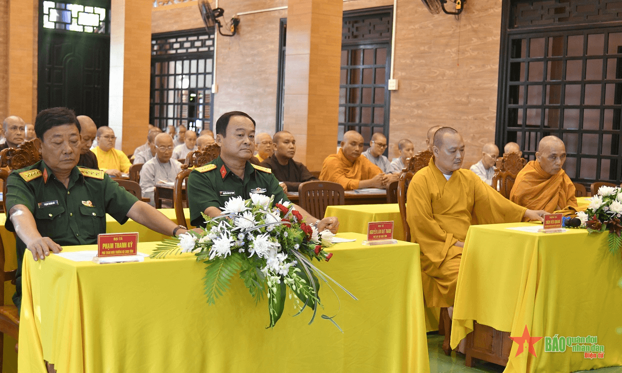 An Giang: Bồi dưỡng kiến thức quốc phòng và an ninh cho chức sắc, chức việc Giáo hội Phật giáo Việt Nam