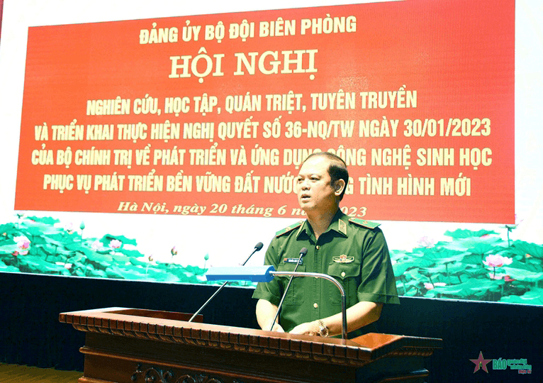 Tiếp tục nghiên cứu, phát triển và ứng dụng công nghệ sinh học trong toàn lực lượng Bộ đội Biên phòng