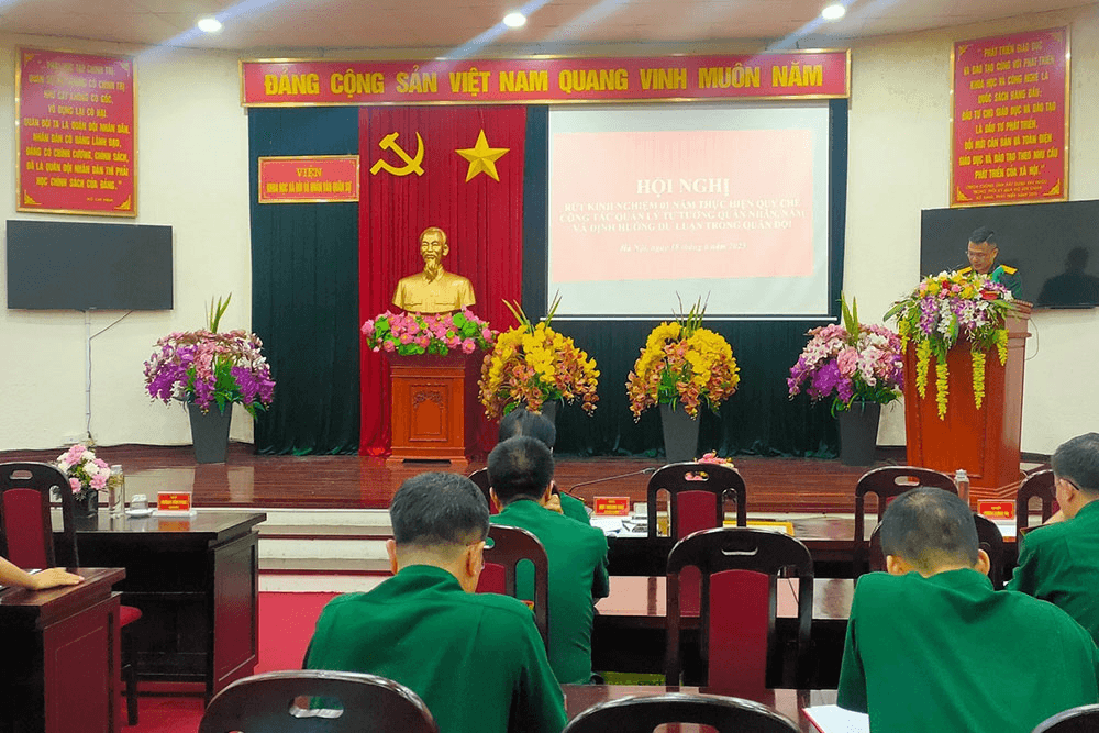 Sơ kết 1 năm thực hiện Quy chế công tác quản lý tư tưởng quân nhân, nắm và định hướng dư luận xã hội