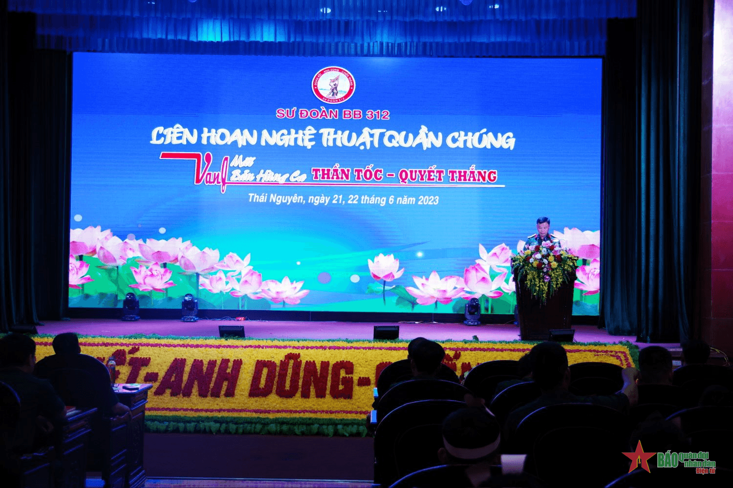 Sư đoàn 312 liên hoan văn nghệ quần chúng hướng tới kỷ niệm 50 năm truyền thống Quân đoàn 1