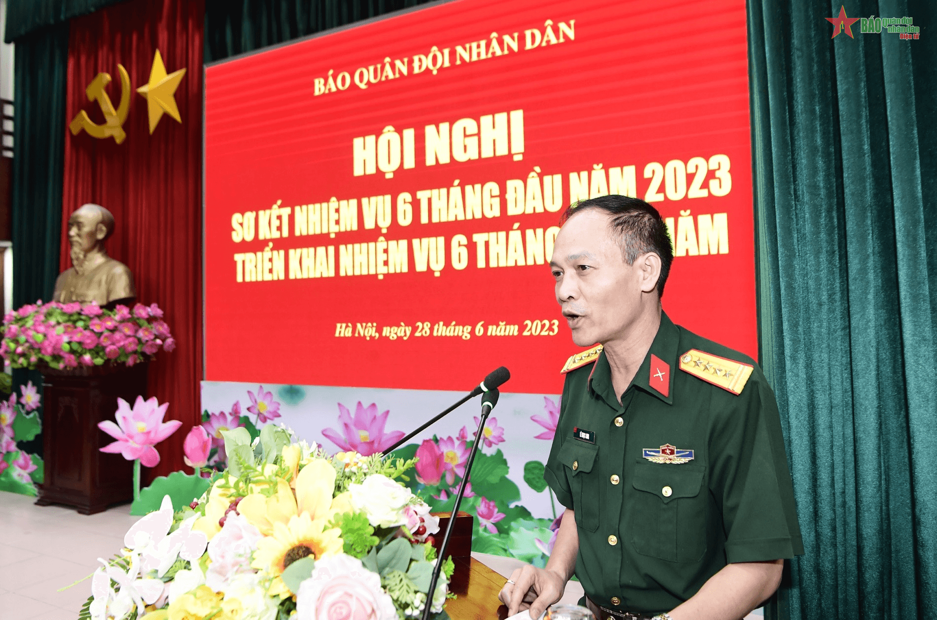 Báo Quân đội nhân dân sơ kết nhiệm vụ 6 tháng đầu năm 2023
