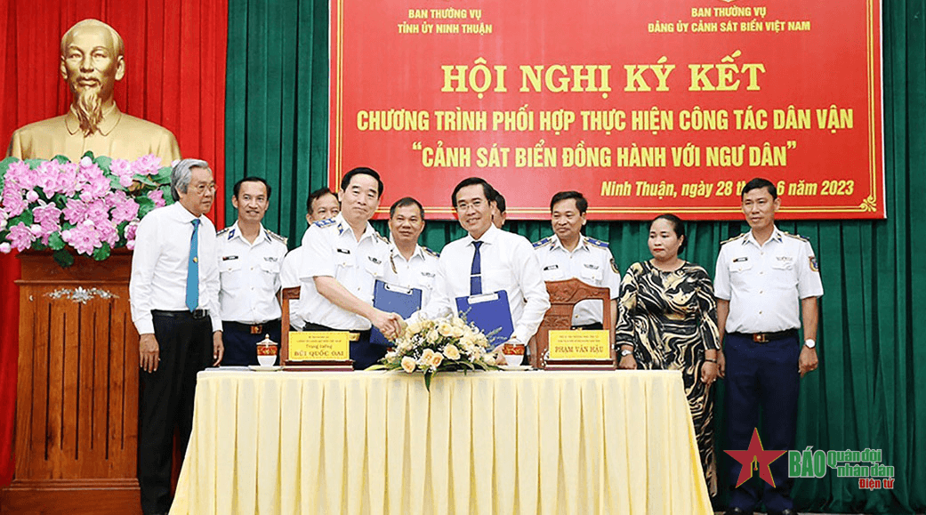 Lan tỏa Chương trình “Cảnh sát biển đồng hành với ngư dân” tại Ninh Thuận