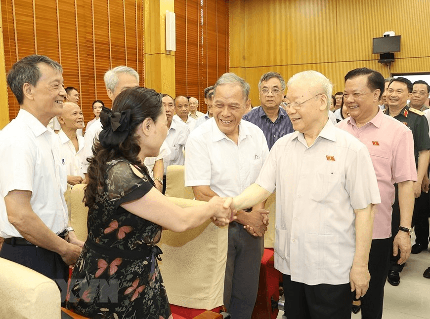 Tổng Bí thư Nguyễn Phú Trọng tiếp xúc cử tri Hà Nội