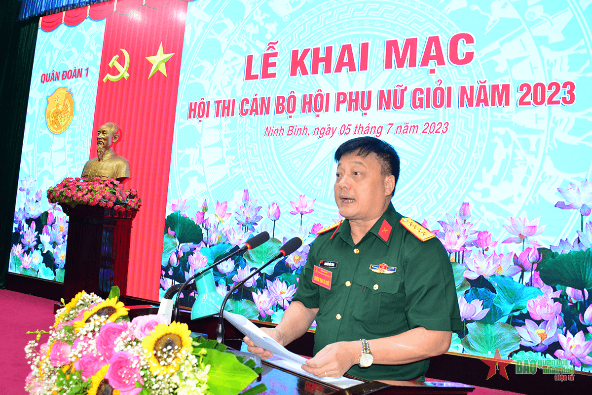 Quân đoàn 1: Khai mạc Hội thi cán bộ Hội phụ nữ giỏi năm 2023