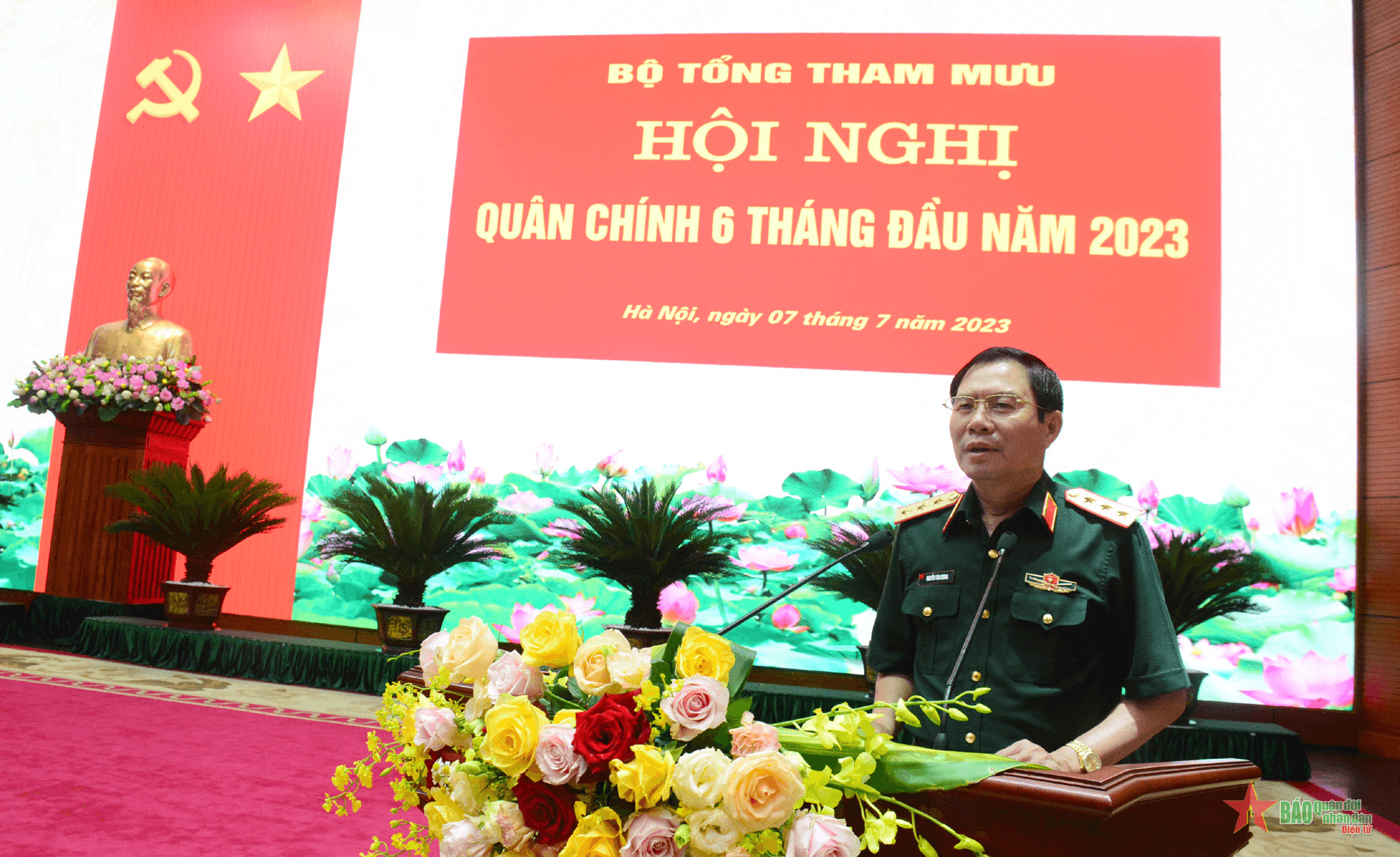 Bộ Tổng Tham mưu tổ chức hội nghị quân chính 6 tháng đầu năm 2023