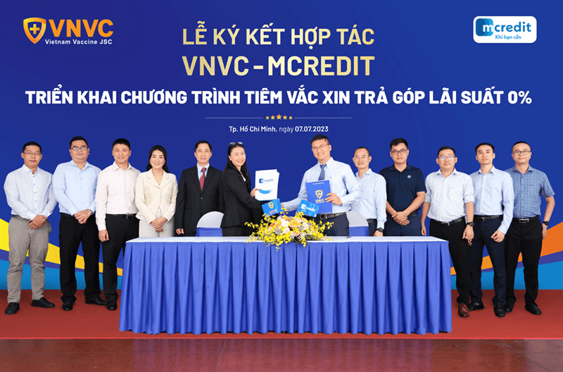 Mcredit hợp tác với VNVC cung cấp giải pháp tài chính bảo vệ sức khỏe người dân thông qua chương trình tiêm vắc xin trả góp không lãi suất
