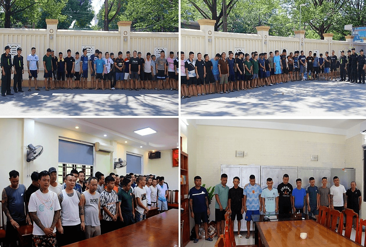 Công an Thanh Hóa triệt phá sới gà ăn tiền, bắt giữ 142 đối tượng