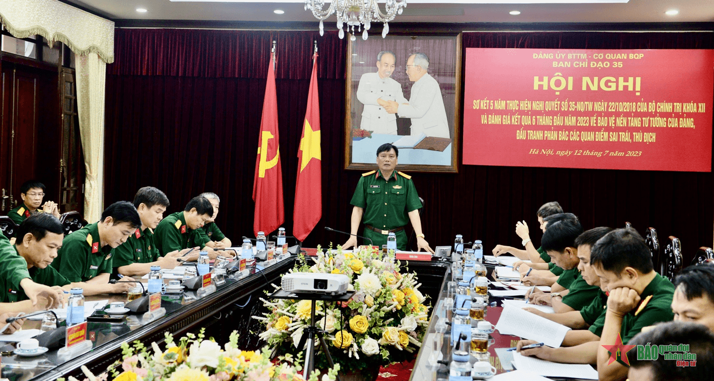 Ban Chỉ đạo 35 Đảng ủy Bộ Tổng Tham mưu-Cơ quan Bộ Quốc phòng Sơ kết 5 năm thực hiện Nghị quyết số 35 của Bộ Chính trị