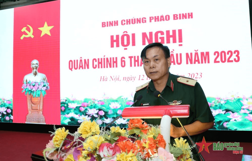 Hội nghị Quân chính Binh chủng Pháo binh 6 tháng đầu năm 2023