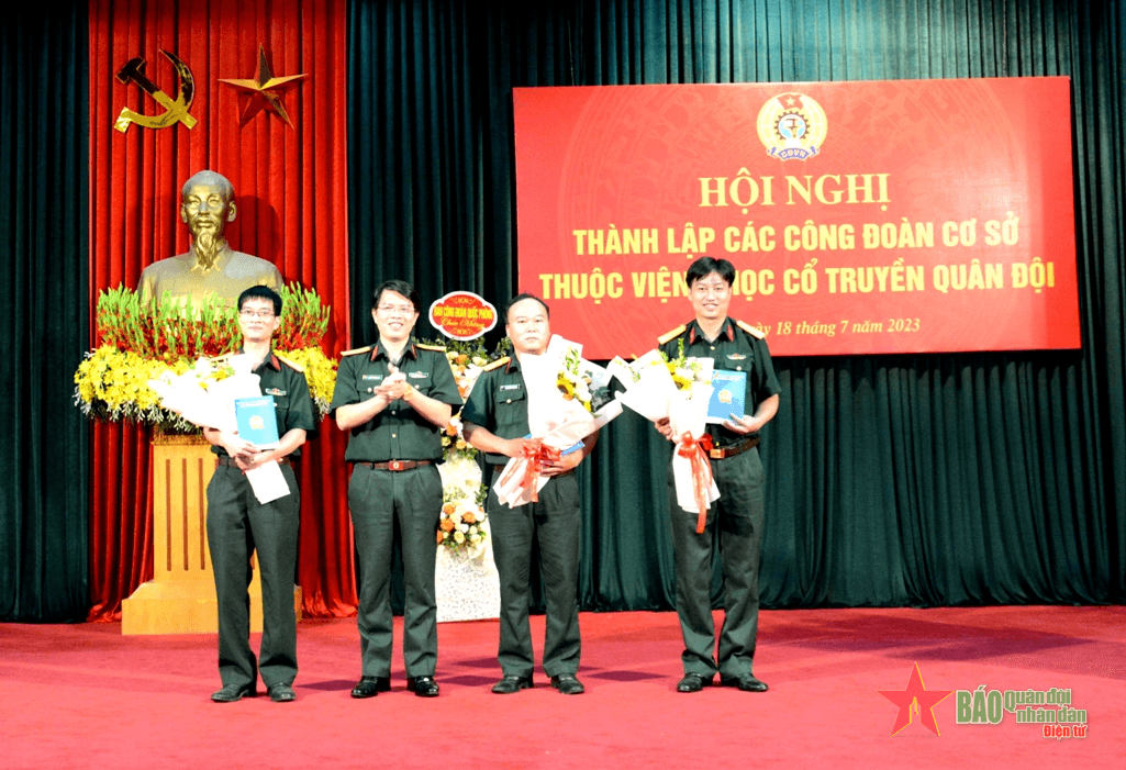 Thành lập 3 công đoàn cơ sở thuộc Viện Y học cổ truyền Quân đội