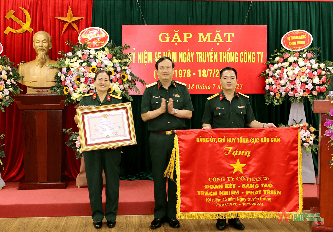Công ty Cổ phần 26, Tổng cục Hậu cần gặp mặt kỷ niệm 45 năm Ngày truyền thống