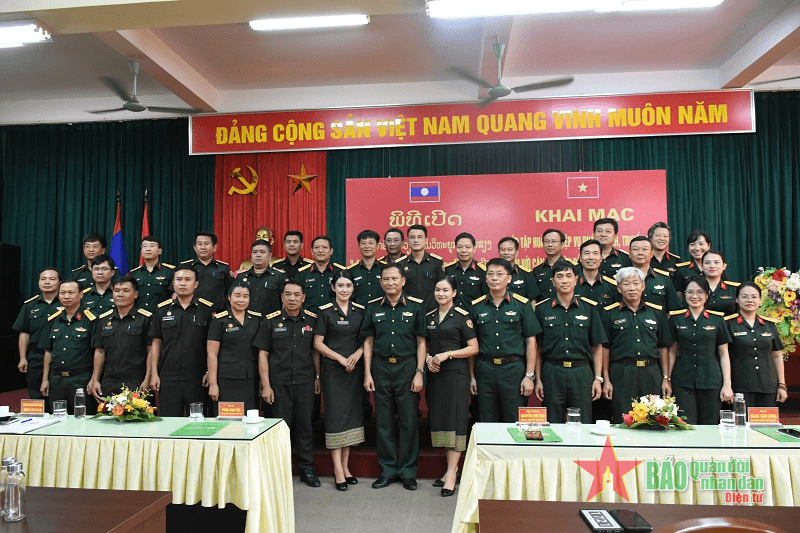 Bồi dưỡng nghiệp vụ phát thanh - truyền hình cho cán bộ Quân đội nhân dân Lào năm 2023