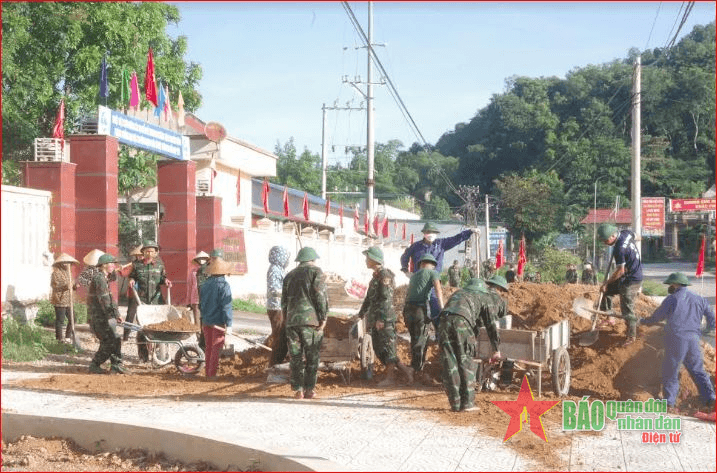 Bộ đội về làng, đường sáng bản quang