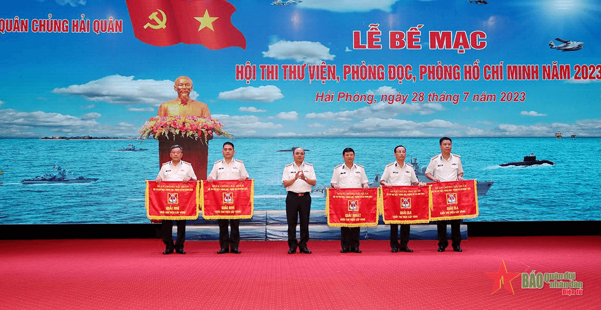 Quân chủng Hải quân: Bế mạc Hội thi thư viện, phòng đọc, phòng Hồ Chí Minh năm 2023