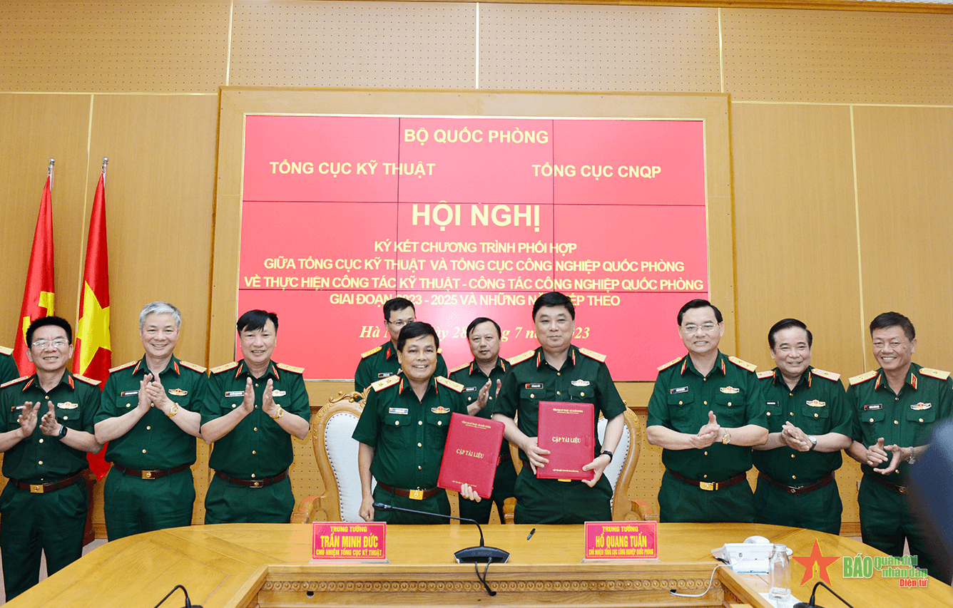 9 lĩnh vực phối hợp về công tác kỹ thuật và công nghiệp quốc phòng