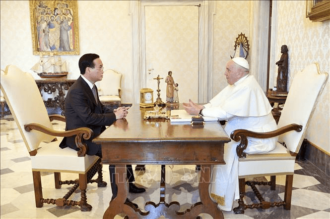 Chủ tịch nước Võ Văn Thưởng thăm Tòa thánh Vatican, hội kiến Giáo hoàng Francis