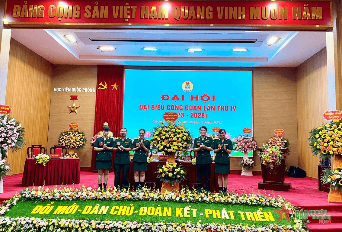Học viện Quốc phòng tổ chức Đại hội đại biểu Công đoàn lần thứ IV
