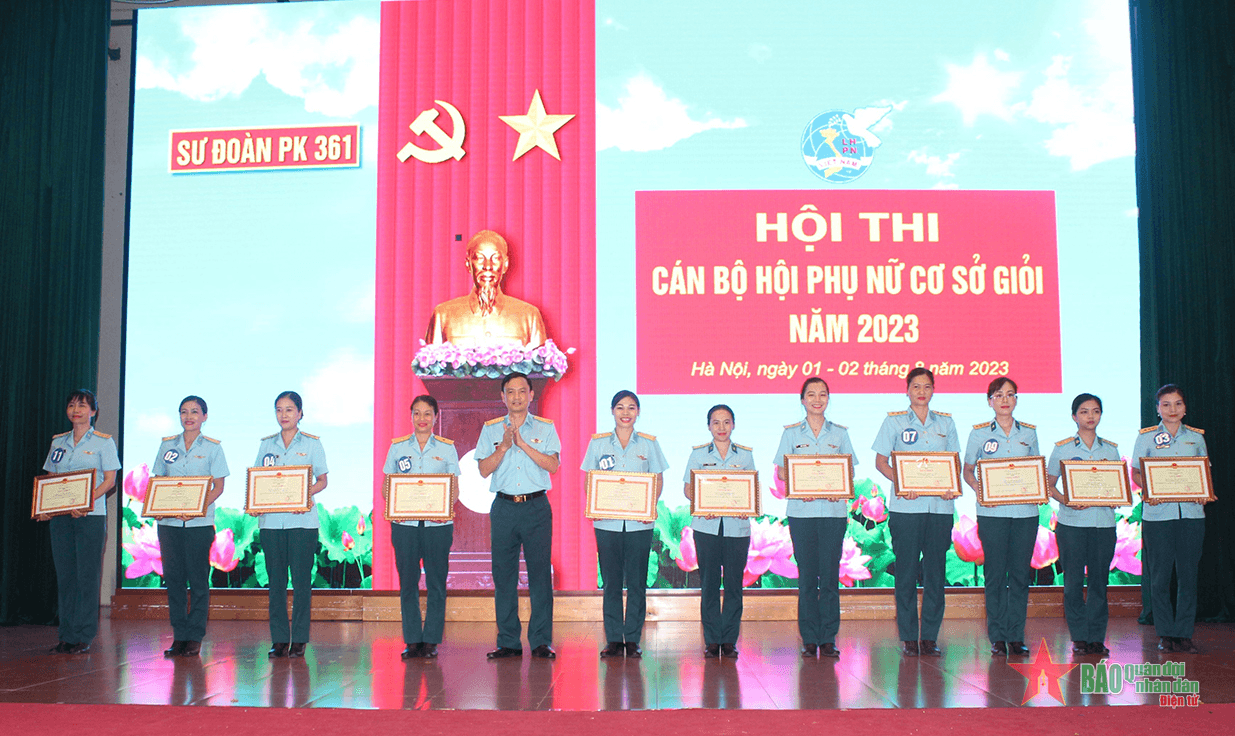 Sư đoàn 361 bế mạc Hội thi cán bộ hội phụ nữ giỏi năm 2023