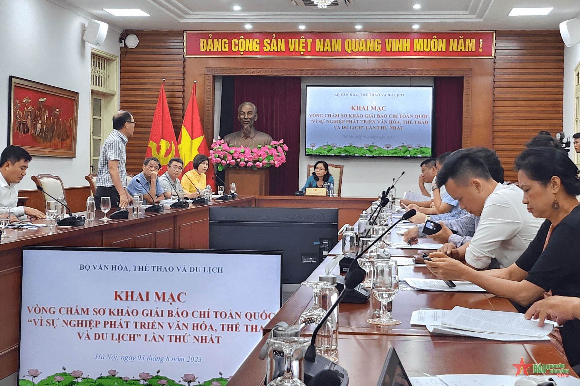 Khai mạc vòng chấm sơ khảo Giải báo chí “Vì sự nghiệp phát triển văn hóa, thể thao và du lịch”