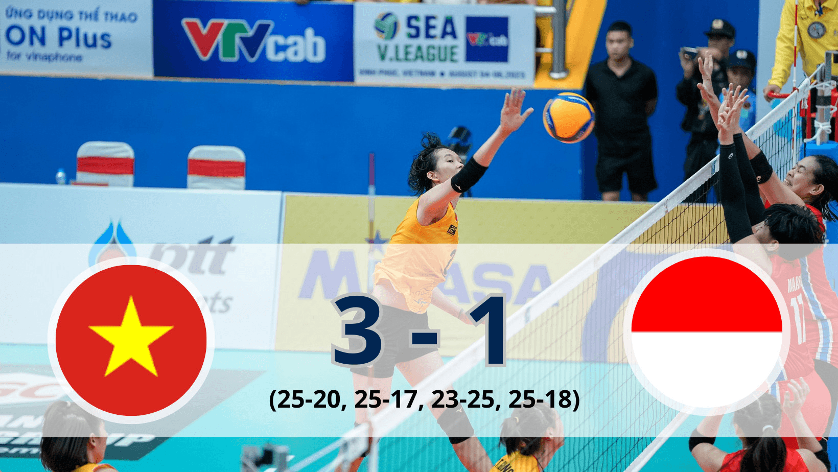 Đội tuyển bóng chuyền nữ Việt Nam có chiến thắng thứ hai tại giải SEA V.League 2023