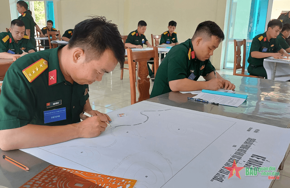 Sát hạch để đánh giá năng lực cán bộ cấp đại đội